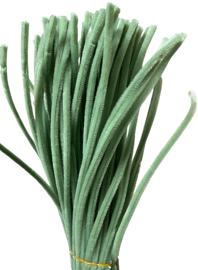 Velme Craft 100Pc Pipe Cleaners Craft Set | Chenille Stem Fuzzy Sticks DIY Craft Supplies for Art Projects Activities, Decorations, Flower Making, Modeling & Sculpting (Pista Green) - Image 3